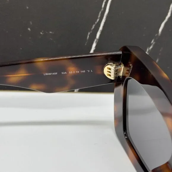 NEW LOEWE LW40145F 52A WOMEN SUNGLASSES HAVANA CAT EYE LOEWE  display picture 3